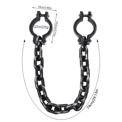 Halloween Plastic Link Chains Horror Prop Decoration