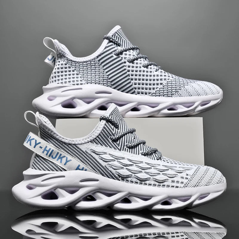 Breathable Designer Print Sneakers