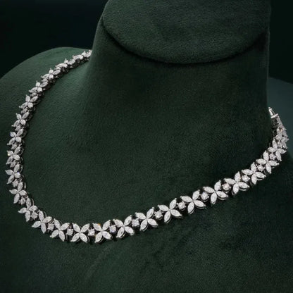 19.4CTW Marquise & Round Lab Grown Diamond Statement Pendant Necklace (14K White Gold / Platinum)
