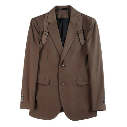 Men's Slim Fit Double-Vent Business Suit Jacket & Blazer