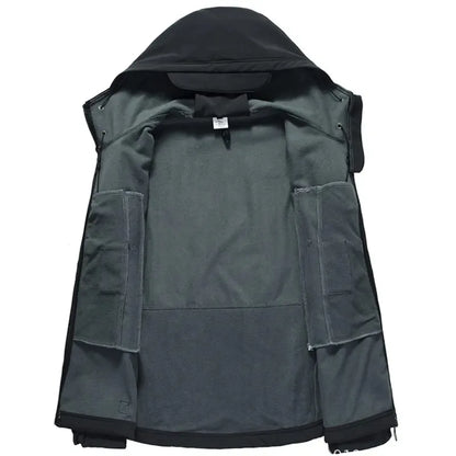 Men's Hooded Casual Military Outdoor Utility Jacket