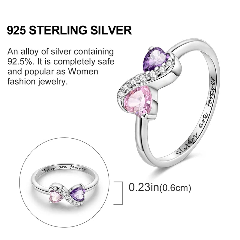 925 Sterling Silver Infinite Love Cubic Zircon Ring