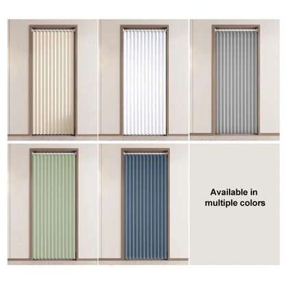 Folding Accordion Pleated Room Divider & Retractable Door Curtain
