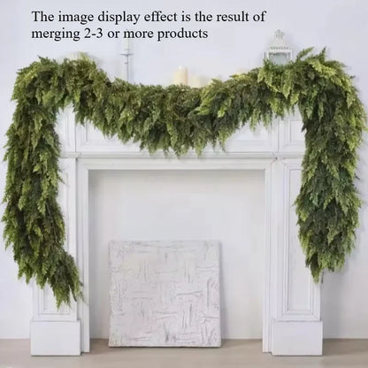 1.5M/1.8M Artificial Pine Christmas Garland & Farmhouse Decor