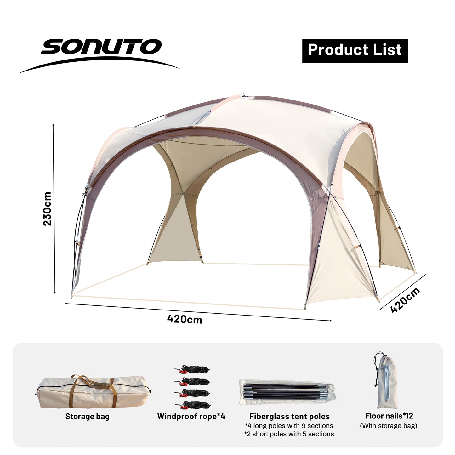 Large Outdoor Sun Protection Tent