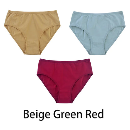 3PCS Seamless Cotton Panties