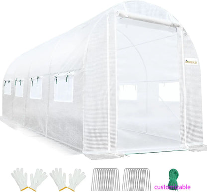 Premium 1Large Walk-in Heavy Duty Galvanized Steel Frame 5x6.6x6.6FT Greenhouse