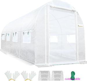 Premium 1Large Walk-in Heavy Duty Galvanized Steel Frame 5x6.6x6.6FT Greenhouse