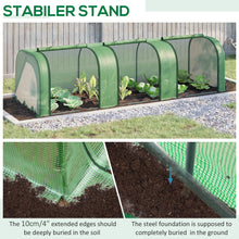 10' X 3' X 2.5' Portable Mini Greenhouse Steel Frame Cover with Roll-Up Zippered Doors