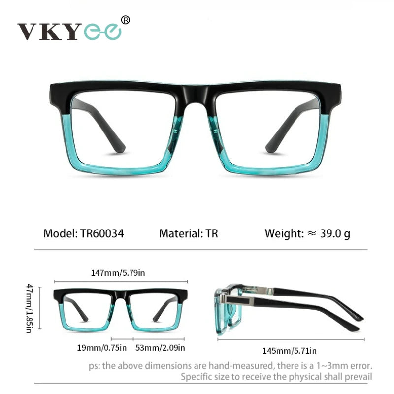 VICKY Geometric Square Large Frame Design Reading Glasses