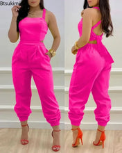 Open Back Printed Jumpsuit