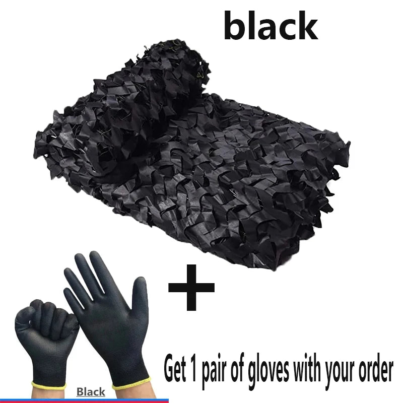 Multi-Purpose Military Camouflage Netting for Outdoor Shade & Decor