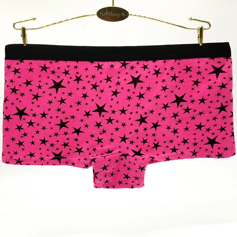 5Pcs Cotton Low Rise Boyshorts