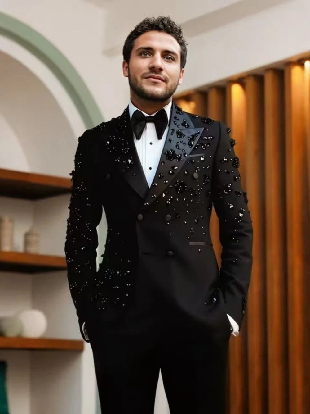 Men's Formal 2-Piece Slim Fit Business Suit & Tuxedo Set