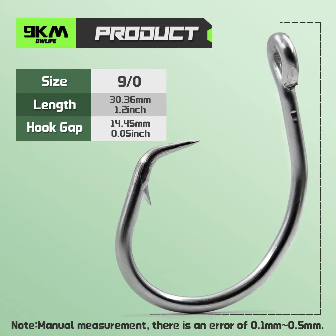 Forged in-line Large Circle Hooks