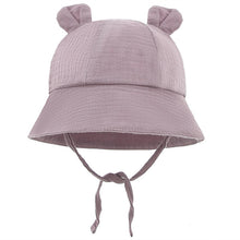 Solid Color Soft Baby Bucket Hat