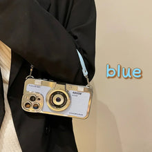 Creative Retro Handheld Electroplated Camera Phone Case For iPhone