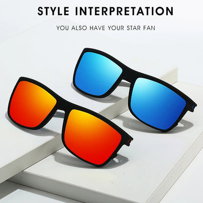 Square Polarized Lightweight Frame Sunglasses
