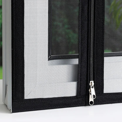 Self-adhesive Zippered Window Screen