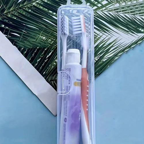 Transparent Toothbrush Box Organizer