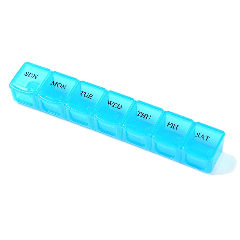 Weekly 7-Day Portable Travel Pill Organizer