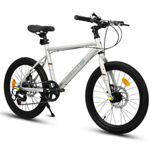 20" Kids 7-Speed Bike with Steel Frame and Dual Disc Brakes