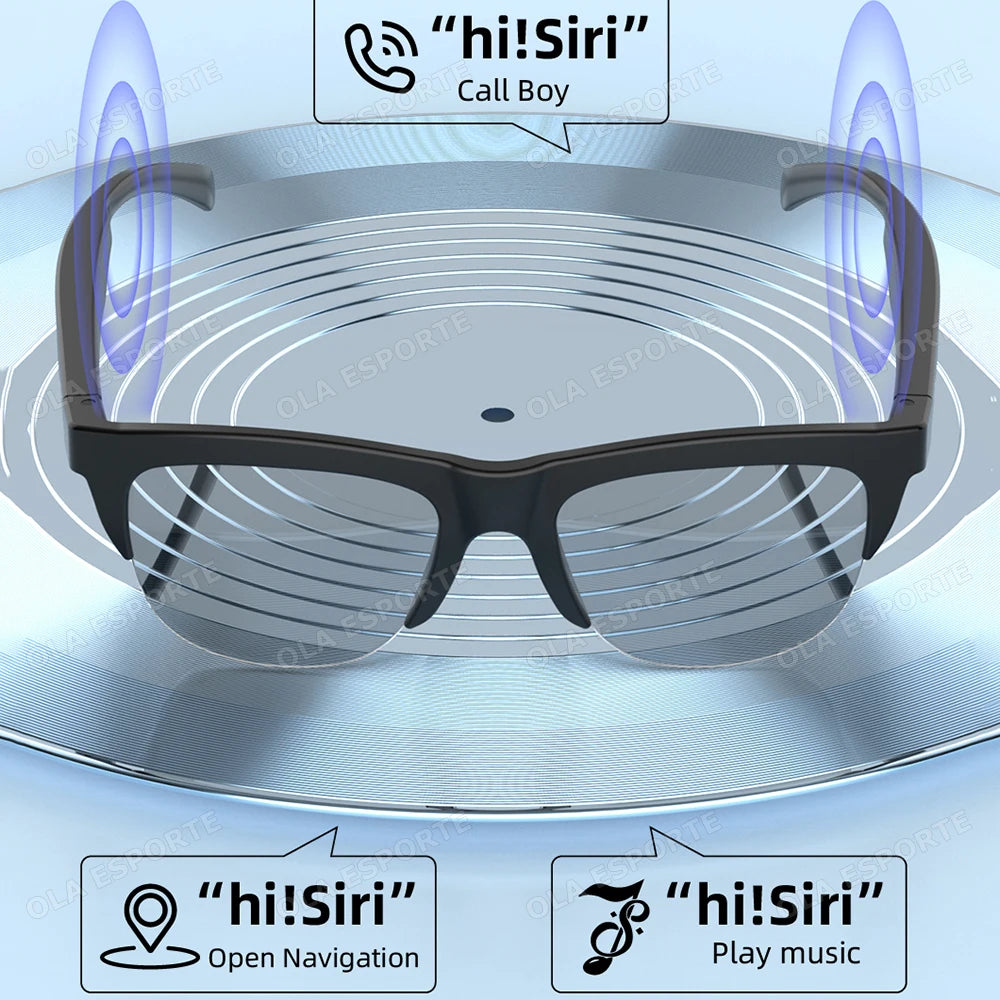 Color-Changing Lens Smart Glasses with Voice Assistant
