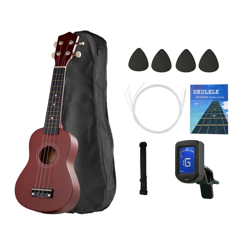 21" Basswood Small Acoustic 4 Strings Guitar