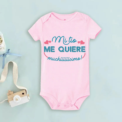 My Uncle Loves Me Very Much Print Baby Bodysuit