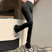 High Waist Compression Without Awkward Lines Micro Flared Yoga Pants