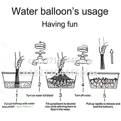 111pcs Filling Funny Water Balloons