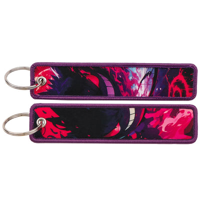 Japanese Anime Embroidered Fob Jet Tag Keychain