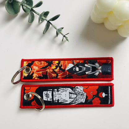 Anime Character Embroidered Key Tag
