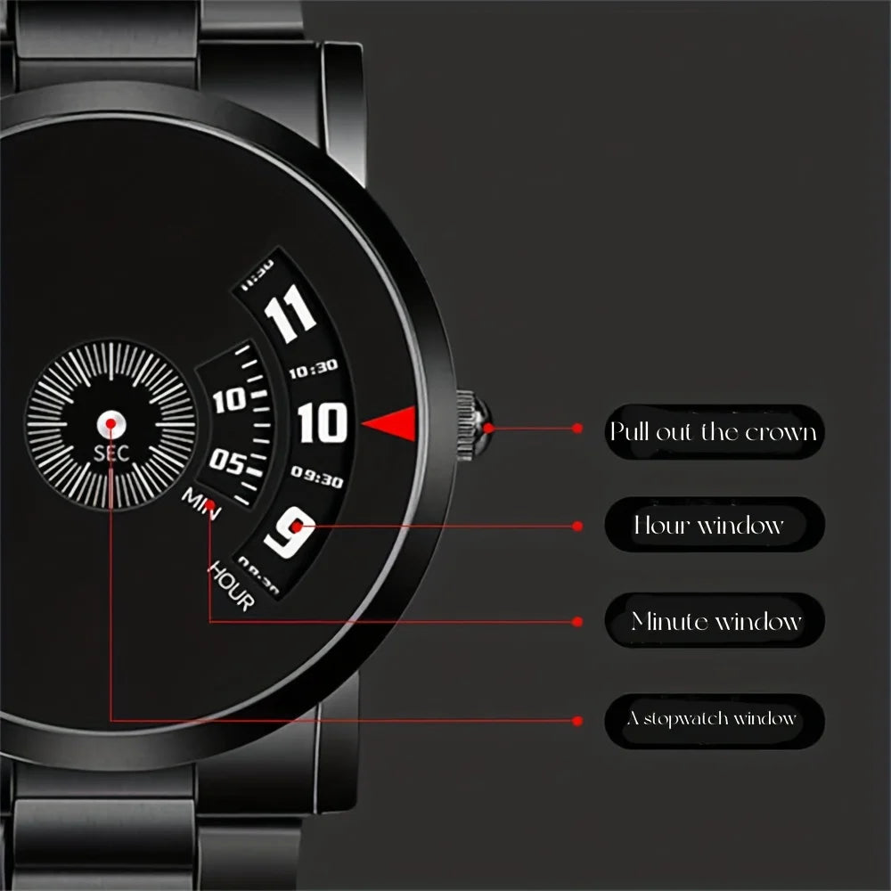 ORUSS Men's Ultra-Thin Quartz Watch - Minimalist Alloy Wristwatch
