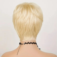 #613 Blonde Color Glueless Human Hair Wig With Bangs