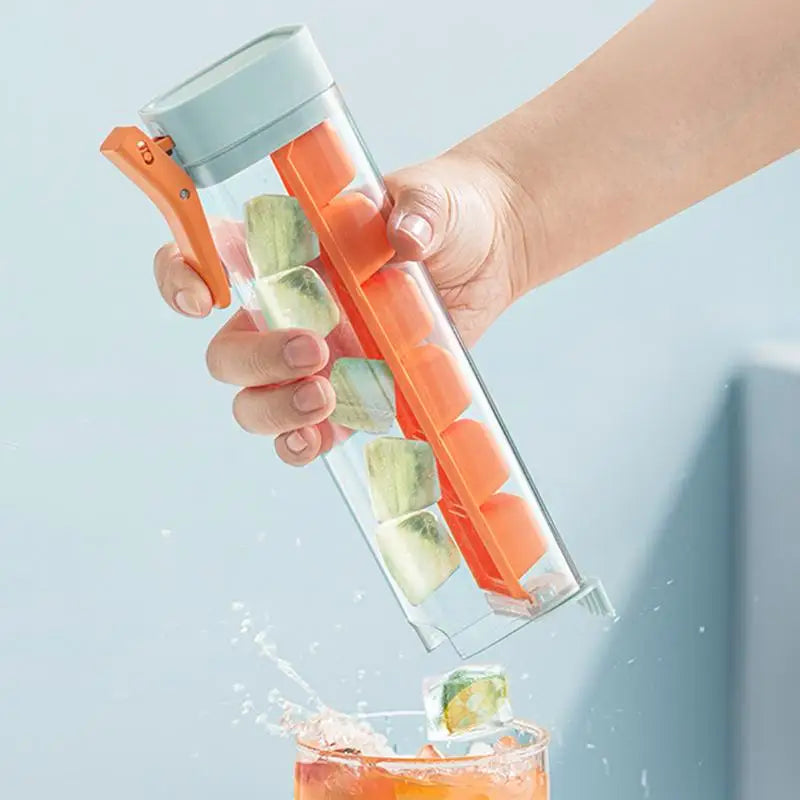 6 Compartment Press Type Ice Cube Trays