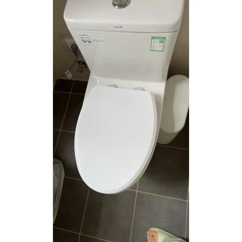 Slow-Close Double Layer Toilet Seat with Built-in Child Potty Training Cover