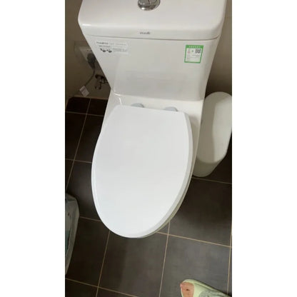 Slow-Close Double Layer Toilet Seat with Built-in Child Potty Training Cover