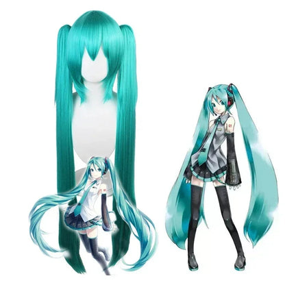 Hatsune Miku Cosplay Costume Set, Silver Leather JK Sailor Dress Uniform Outfit