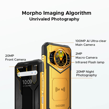 Global Version DOOGEE S200 X 5G Rugged 7050 12GB RAM 512GB ROM AI Triple Camera Cellphone