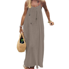 Backless Beach Long Loose Dress