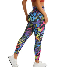 Colorful Leopard Print High Waist Leggings