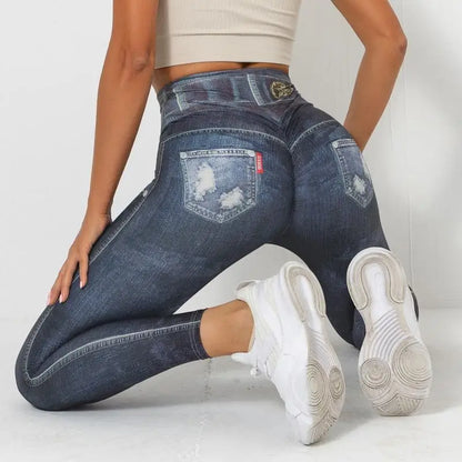 Rooftrellen Women's High-Waist Seamless Jeggings