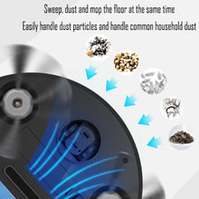 3-in-1 1000Pa Suction Robotic Vacuum and Mop Combo