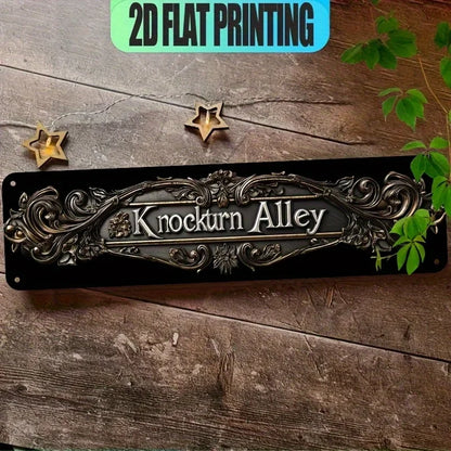 2D Vintage 'Pick Your Poison' Halloween Metal Sign