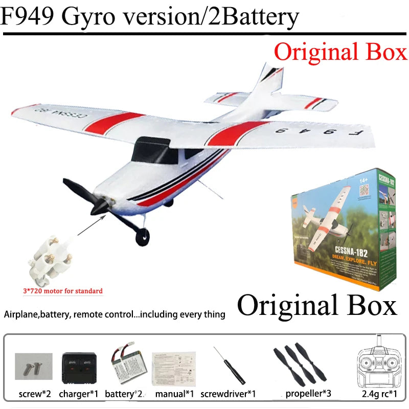 WLtoys F949 2.4G 3D6G 3Ch Remote Control Airplane Fixed Wing