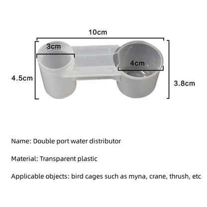 Plastic Pet Bird Drinker Feeder