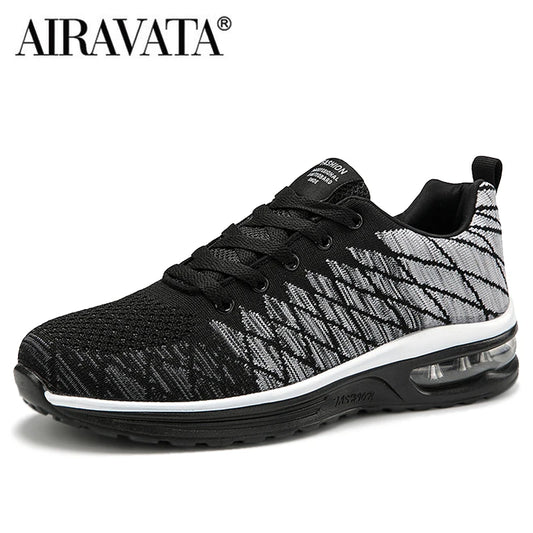 AIRAVATA Unisex Breathable Cushioning Running Shoes