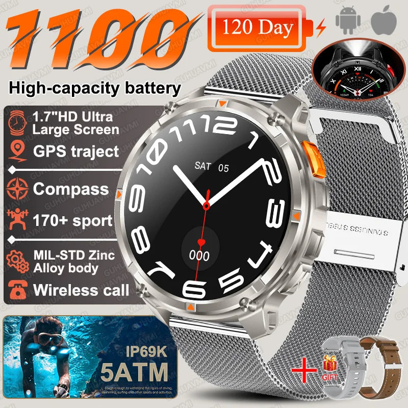 T-Rex3 Pro 1100mAh Battery Smart Watch