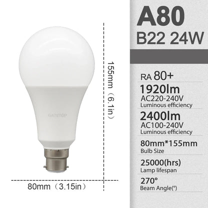 E27 Rechargeable LED Emergency Light Bulb